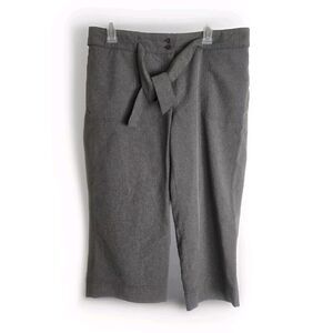Lole Capri Pants Women 14 Tie Waist Gray 37X20 Lightweight Outdoor Pockets